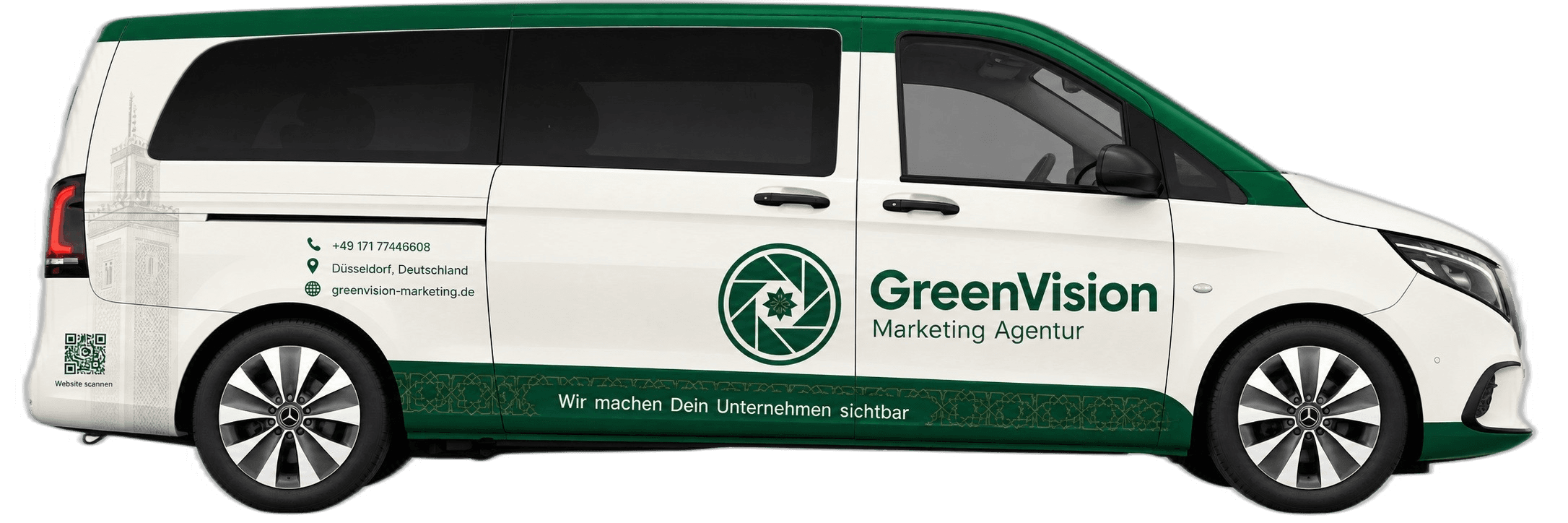 Nachher - Fahrzeug mit individuellem GreenVision-Branding